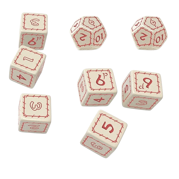 The One Ring - White Dice Set