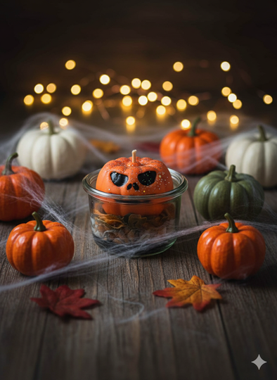 Bougie Halloween Citrouille