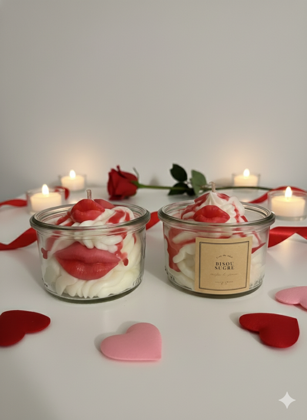 Bougie gourmande Saint valentin
