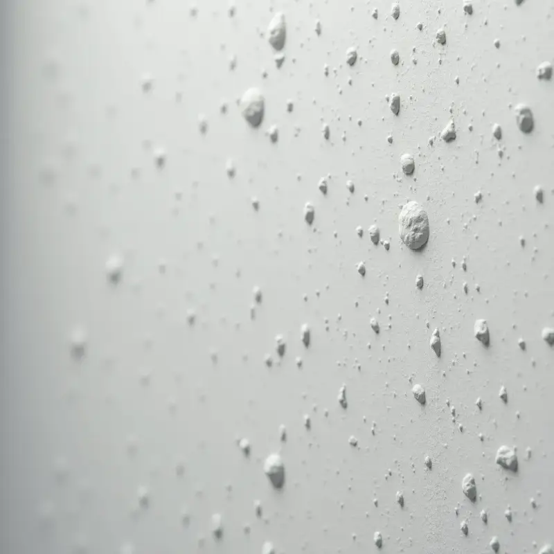 Popcorn technique for wall painting