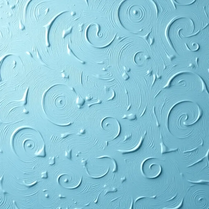 Knockdown technique for wall painting