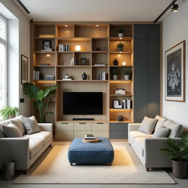 organized small livingroom