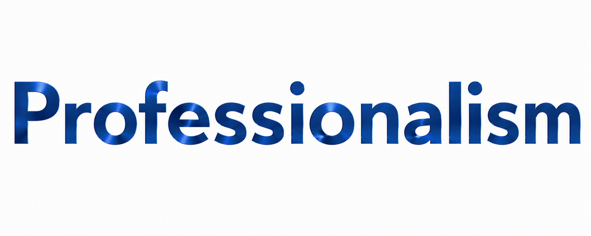 “Professionalism” in metallic blue design, symbolizing Ravensec’s expertise, reliability, and high standards in private investigation services