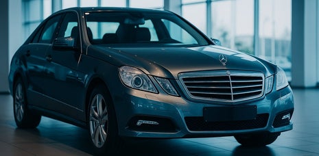 mercedes e-klasse w212 grijs voorkant en zijkant