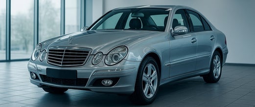 mercedes e-klasse w211 zilver voorkant en zijkant