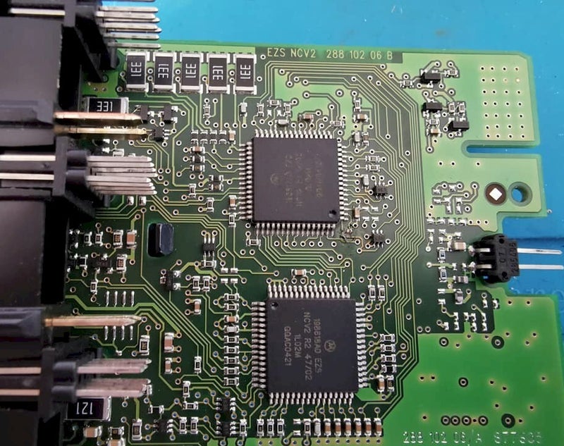 printplaat van contactslot van mercedes vito w639 bouwjaar 2005