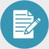 icon contactformulier blauw