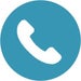 icon telefoon blauw