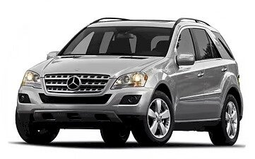 mercedes ML w164 zilver voorkant en zijkant aanzicht