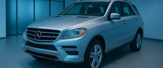 mercedes ML w166 zilver voorkant en zijkant