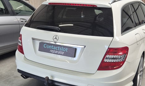 mercedes c-klasse station w204 wit achterkant
