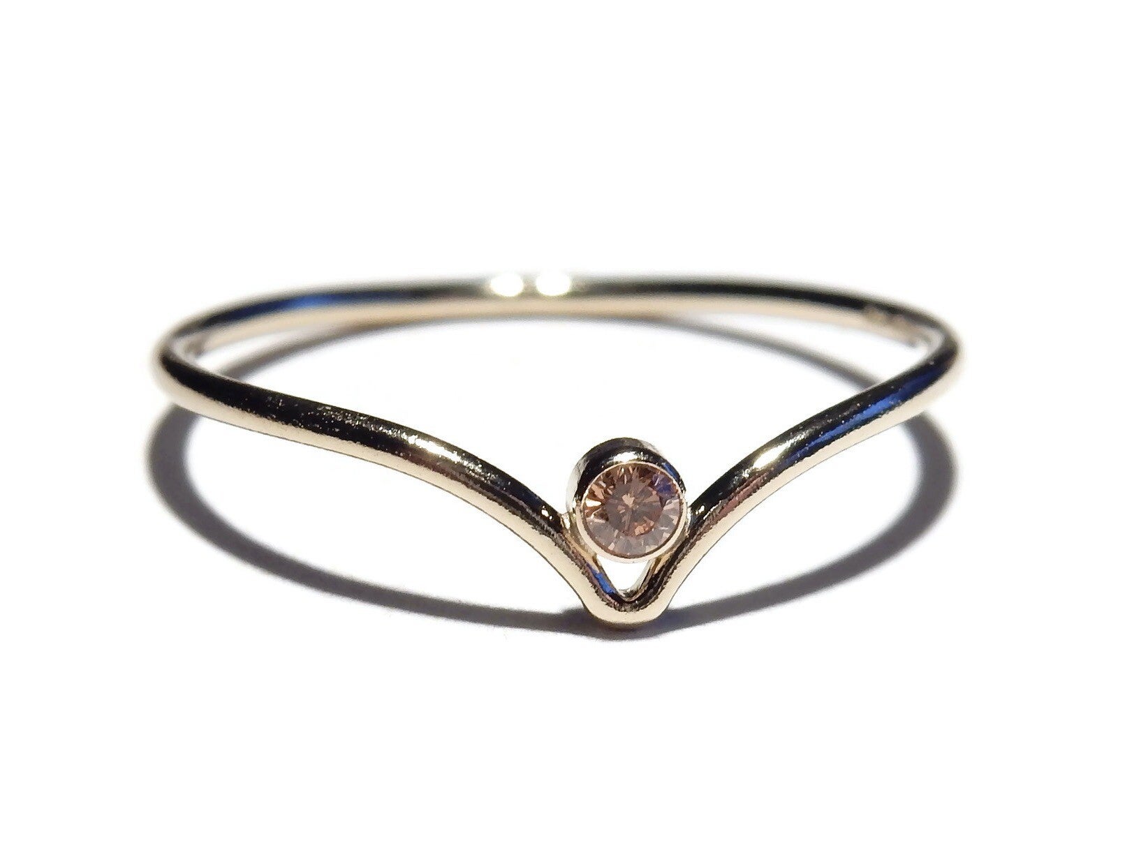 stackring V-shape champagne RSG14