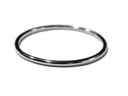 stackring silver 1 mm smooth RSS1