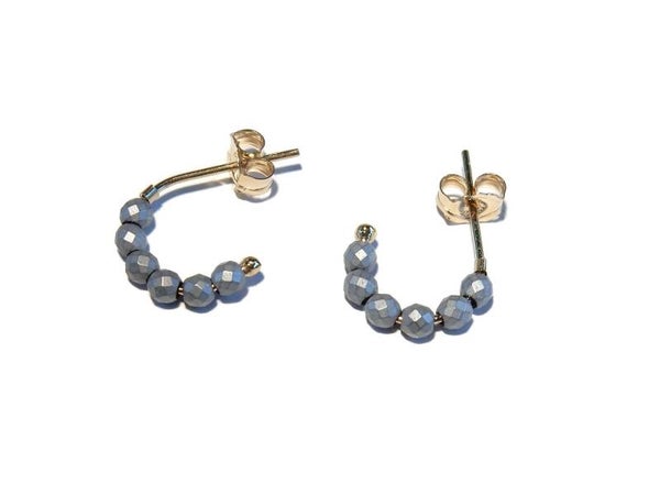 Studs Moon matgrey Hematite SMO 1474