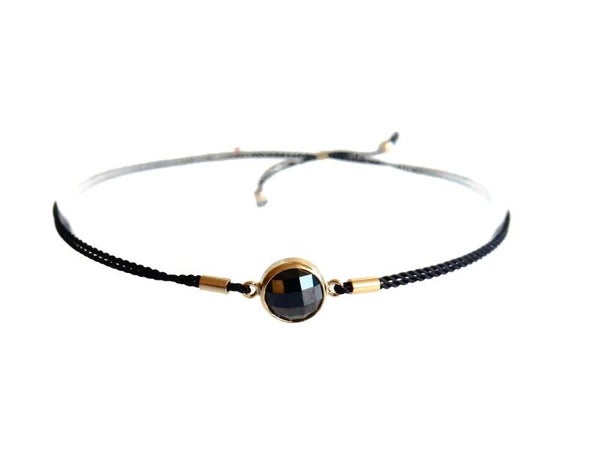 adjustable bracelet Luc 6 mm black CZ BAL1580