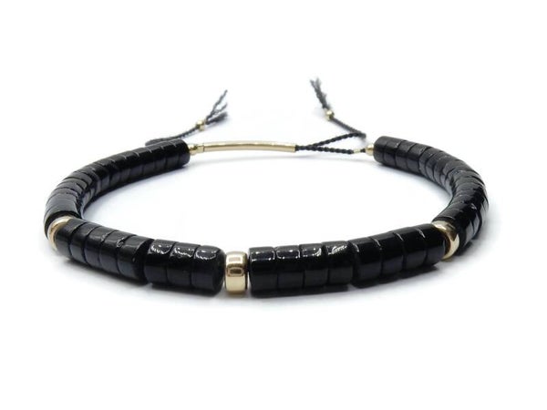 adjustable bracelet Luc 4 mm Agate BAL1579