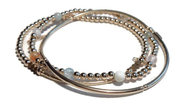 Combi of three 3 mm flexbracelets BFC1232