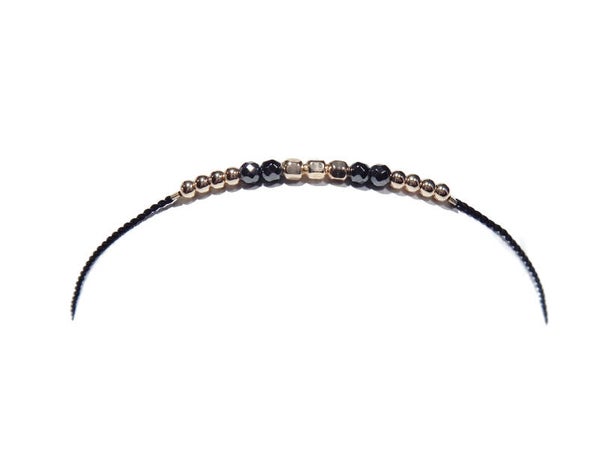 adjustable bracelet hematite BAM588