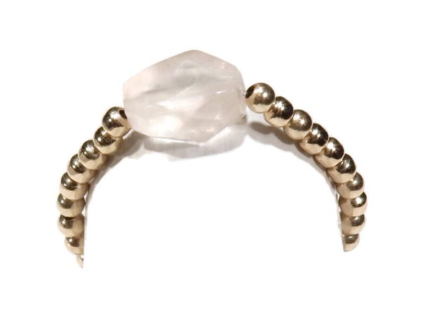 2 mm flexring rose quartz RF1252