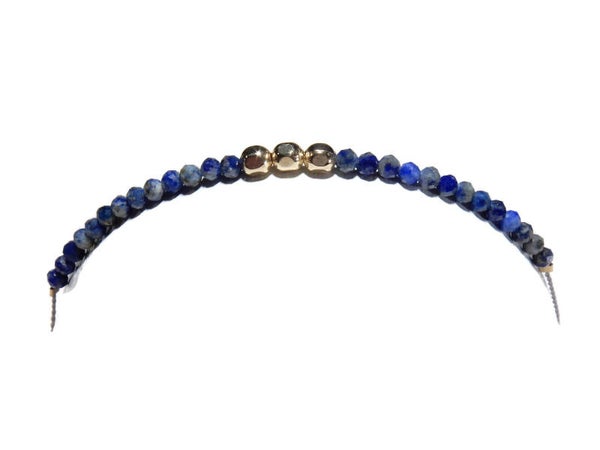 adjustable bracelet lapis lazuli BAL1300