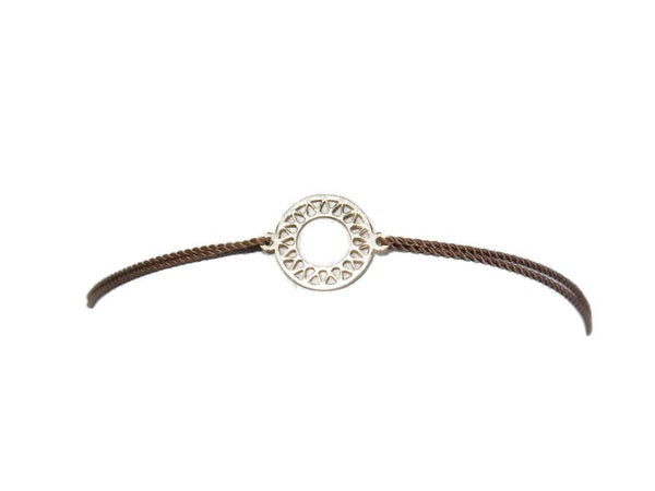 adjustable bracelet patterned circle BAM1368