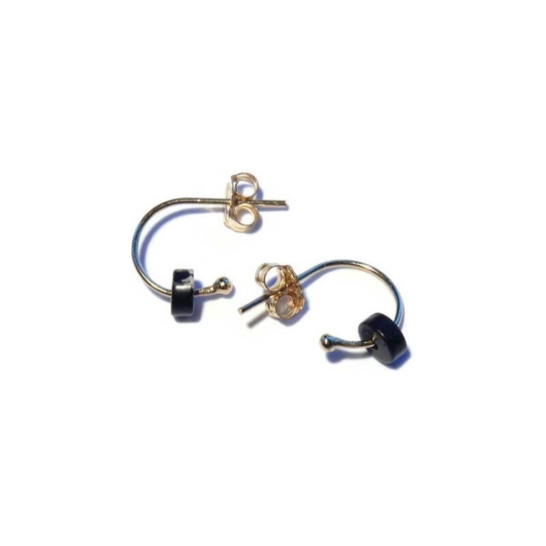 studs Moon black Jasper SMO1520