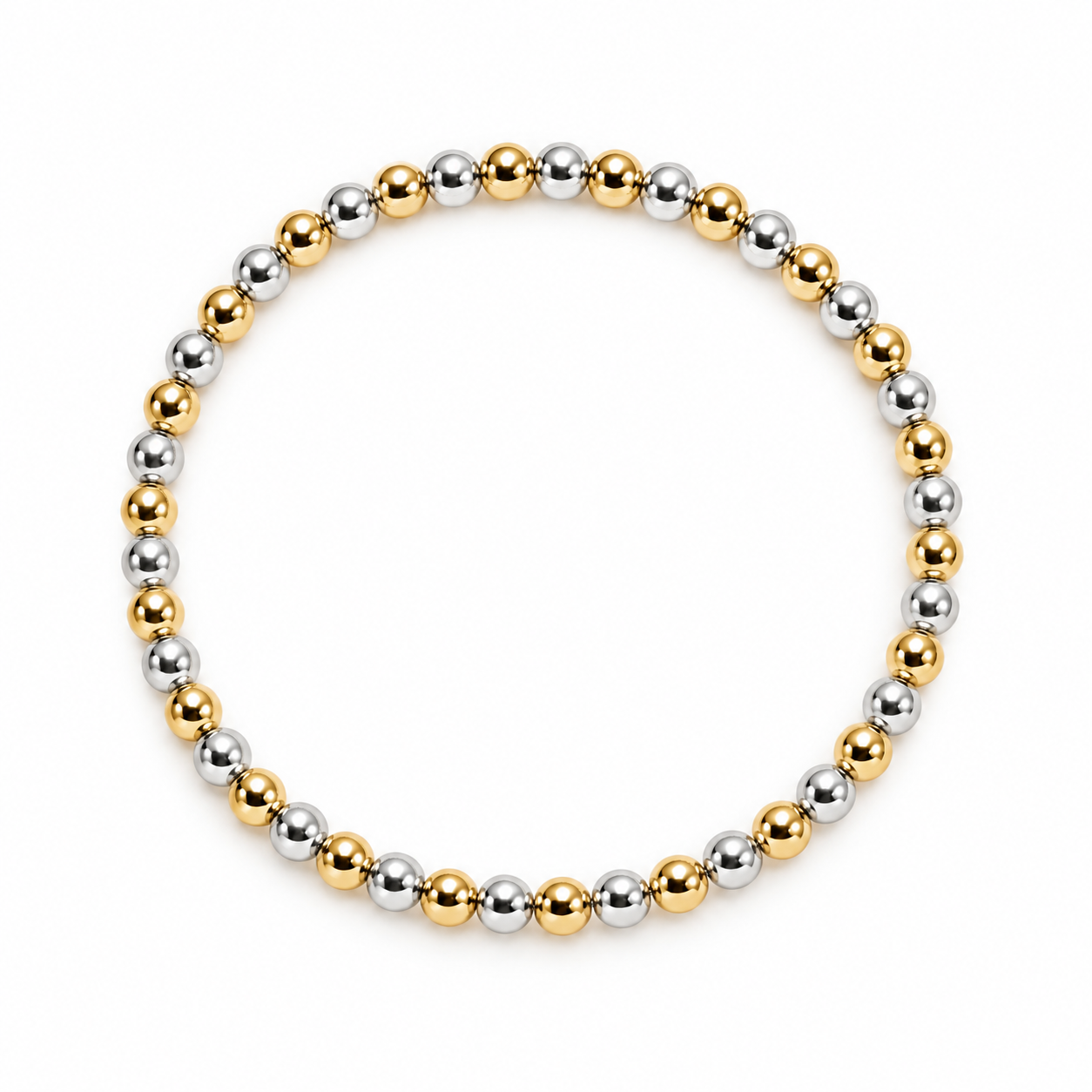 flexbracelet 14K/20 mix gold/silver 2-6 mm BF1917