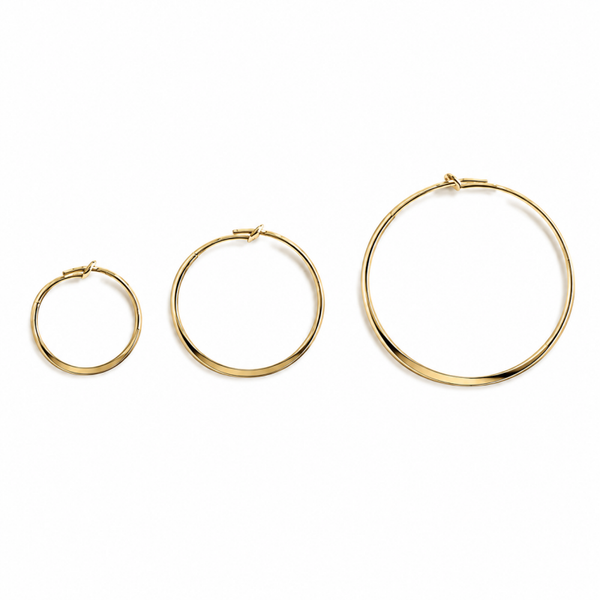 flattened hoops Solo HSF1553 (also available per piece)