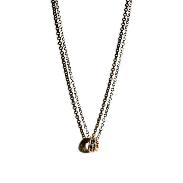 necklace sparkling rings N1690