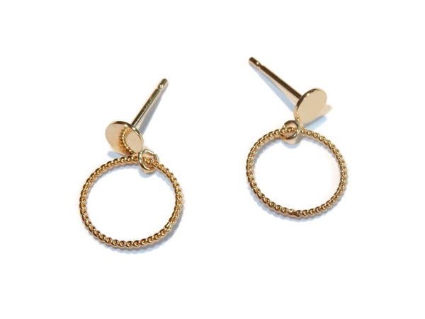 earrings basic S 10 mm twisted ring EBS1937