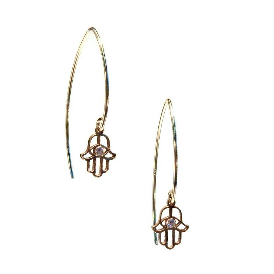 earrings Luc Hamsa hand EL1081