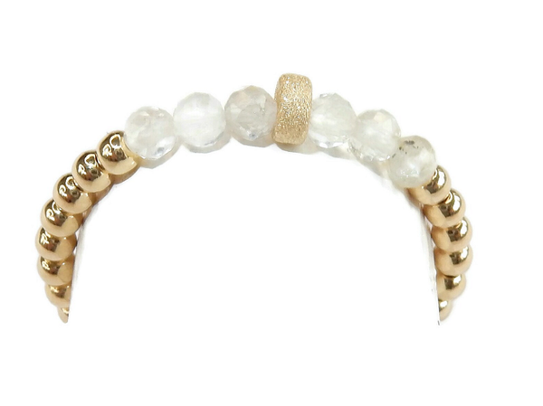 flexring 2 mm citrine and dusted rondel RF1798