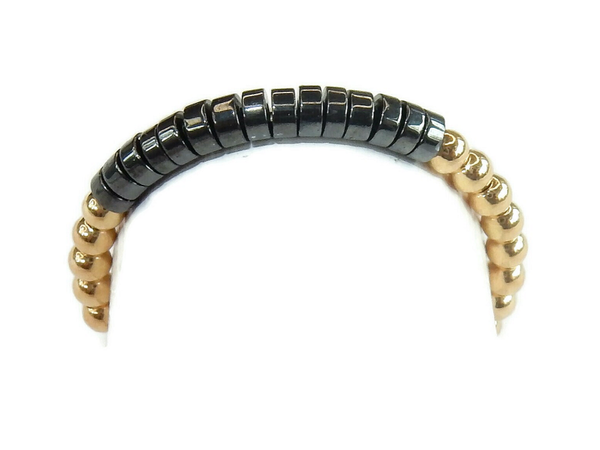 flexring 2 mm hematite discs RF1810