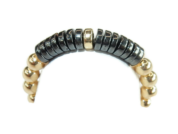 flexring 3 mm hematite flat discs RF1783