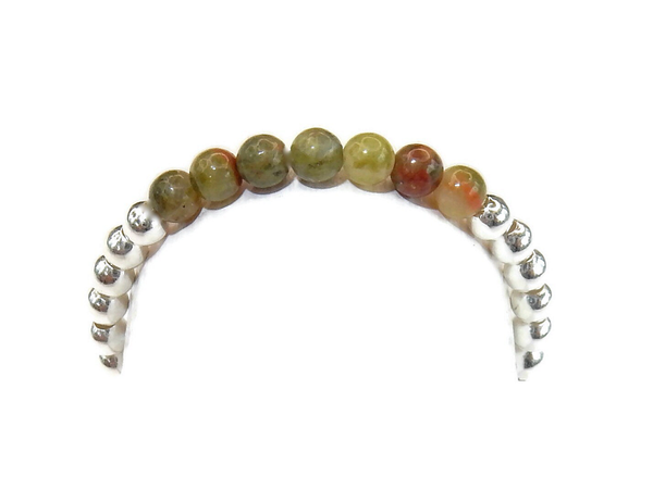 flexring silver 2 mm rhyolite RFS1793