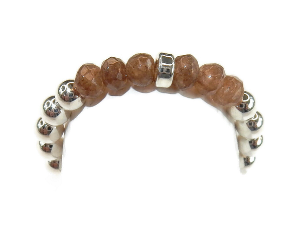 flexring silver 3 mm agate RFS1804