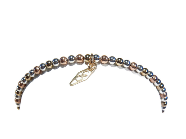 flexbracelet 14K/20 gold, rosegold & .925 silver 2-6 mm BF1991