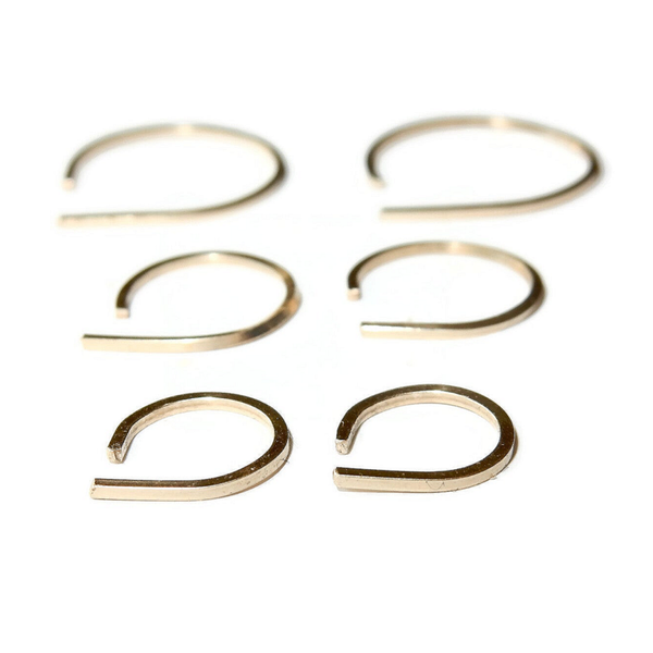 open square hoops Sottile 8 mm ESO2027