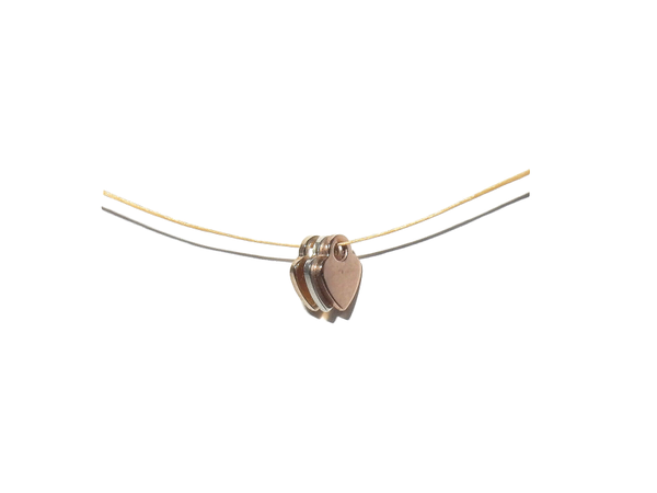 necklace Subtle hearts NS2043