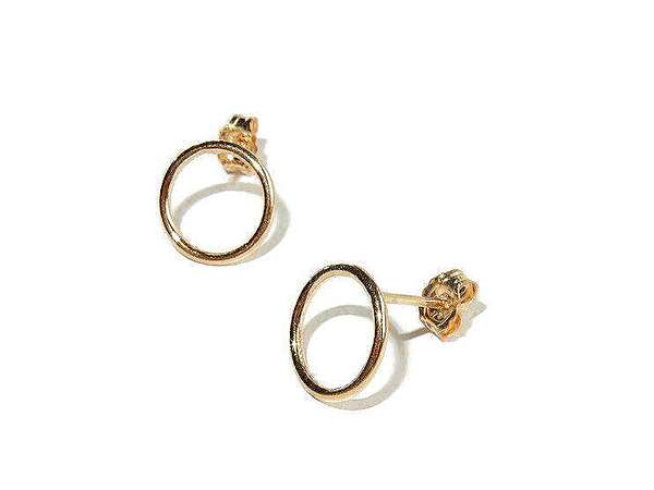 post earrings 10 mm circle ED2068