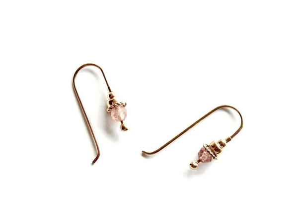 earrings Petit Strawberry quartz EP2116