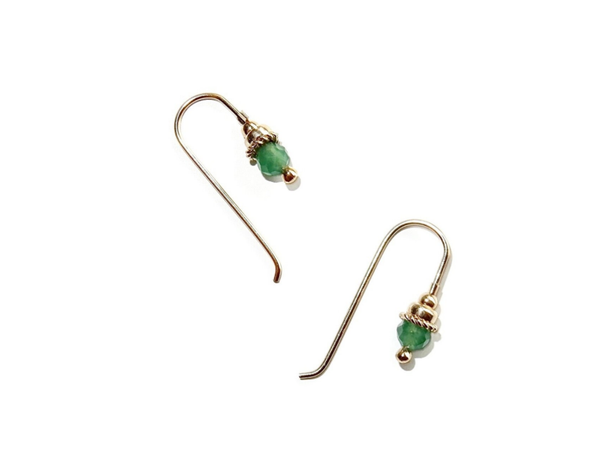 earrings Petit green Aventurine 2120