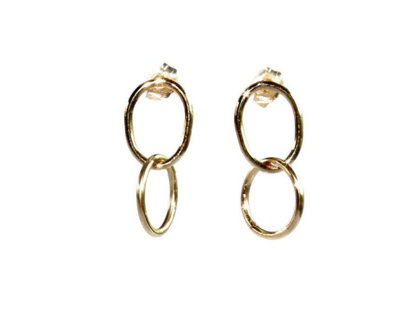 earrings Luc irregular shaped ring EL2143