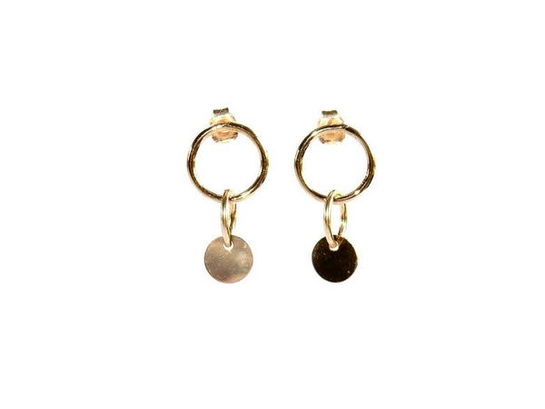 earrings Luc disc on rings EL2142