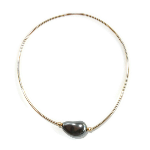 flexbracelet Luc Exclusive darkgrey crystal pearl BFLE2250