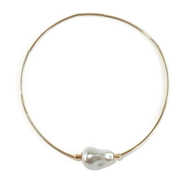 bracelet flex Luc Exclusive lightgrey crystal pearl BFLE2251