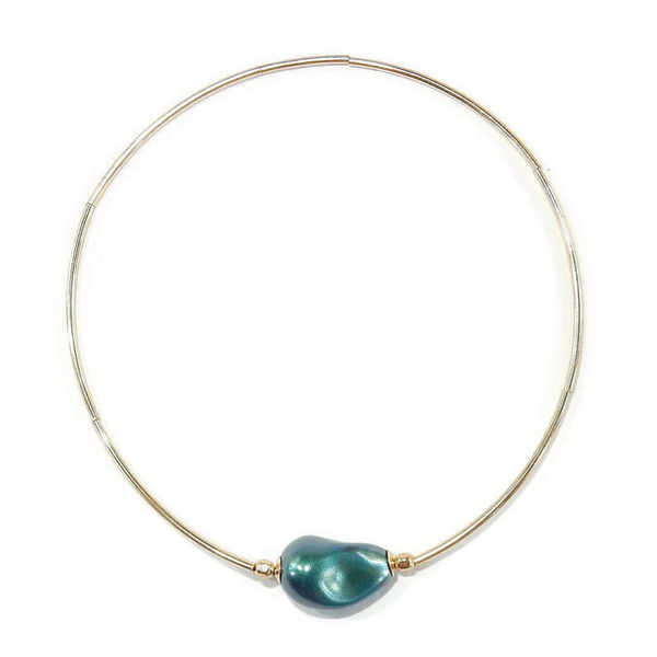 bracelet flex Luc Exclusive turquoise/green crystal pearl BFLE2252