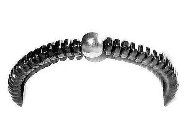 flexring 2 mm silver Hematite RFS2280