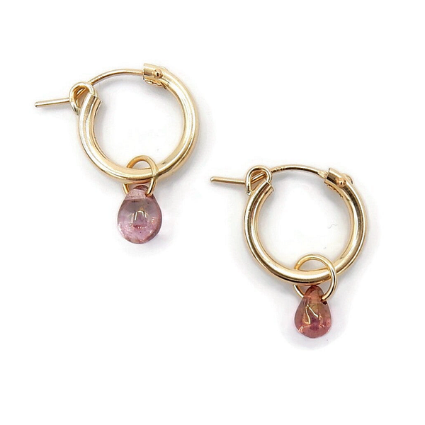 statement hoops Luc 13 mm pink drop EL2362B3