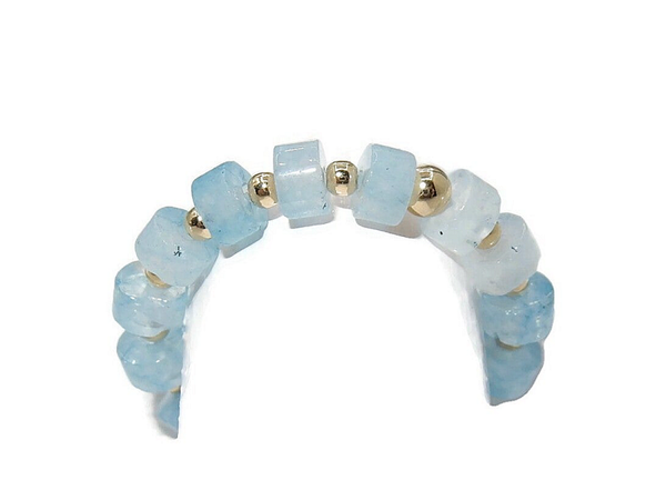 flexring Heishi lightblue Aquamarine RFH2320